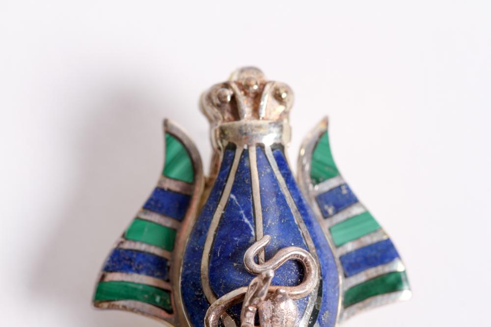 Morita Gil Lapis Lazuli Sterling Silver Pharaoh Pendant