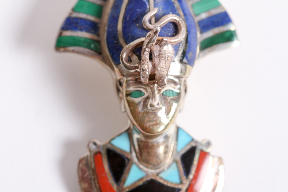 Morita Gil Lapis Lazuli Sterling Silver Pharaoh Pendant