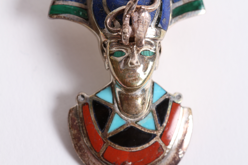 Morita Gil Lapis Lazuli Sterling Silver Pharaoh Pendant