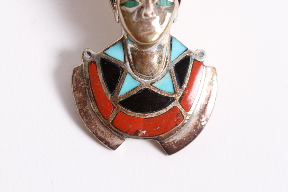 Morita Gil Lapis Lazuli Sterling Silver Pharaoh Pendant