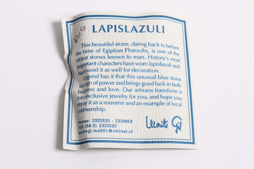 Morita Gil Lapis Lazuli Sterling Silver Pharaoh Pendant