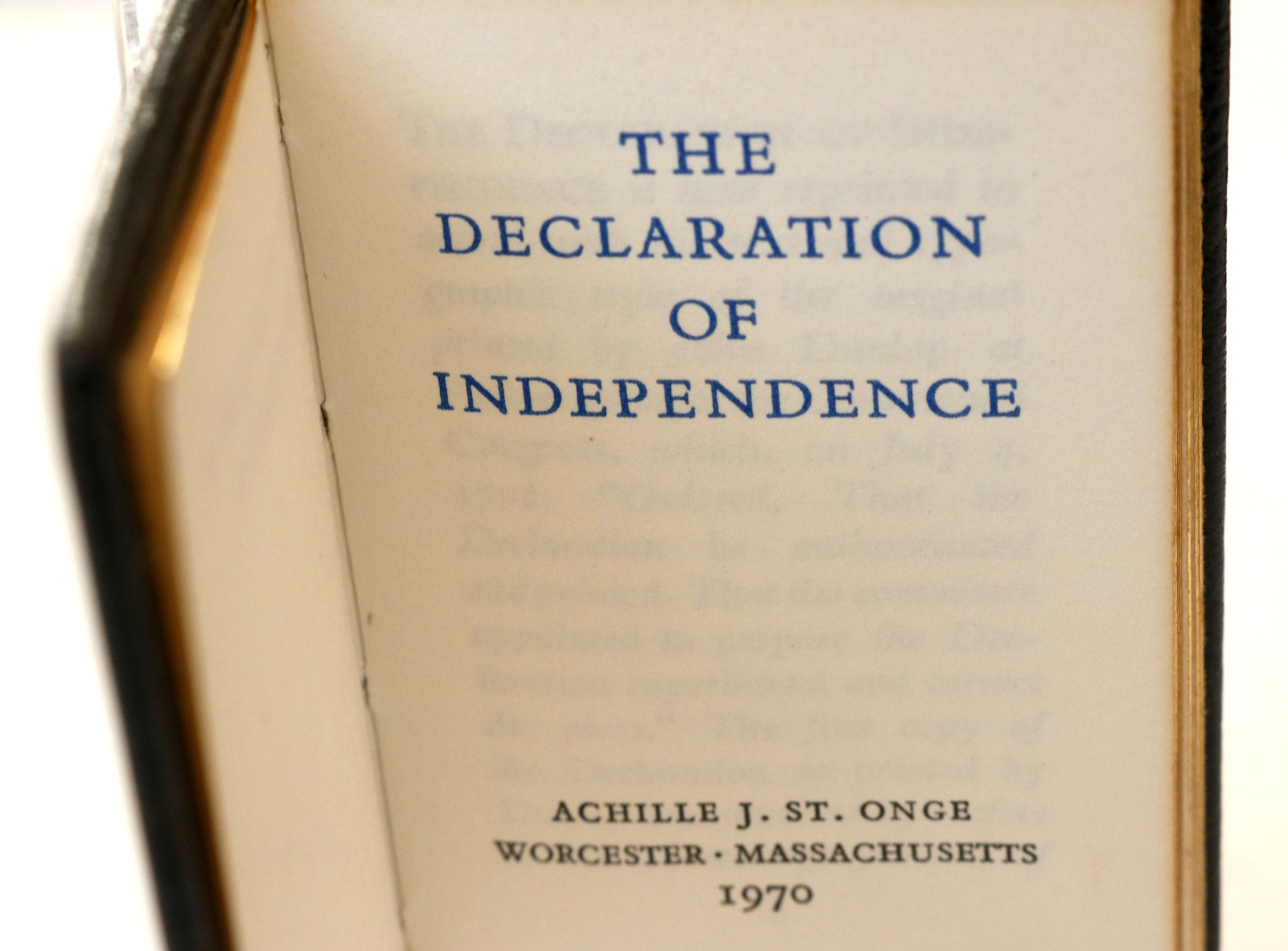 Five Leather Bound Miniature Books