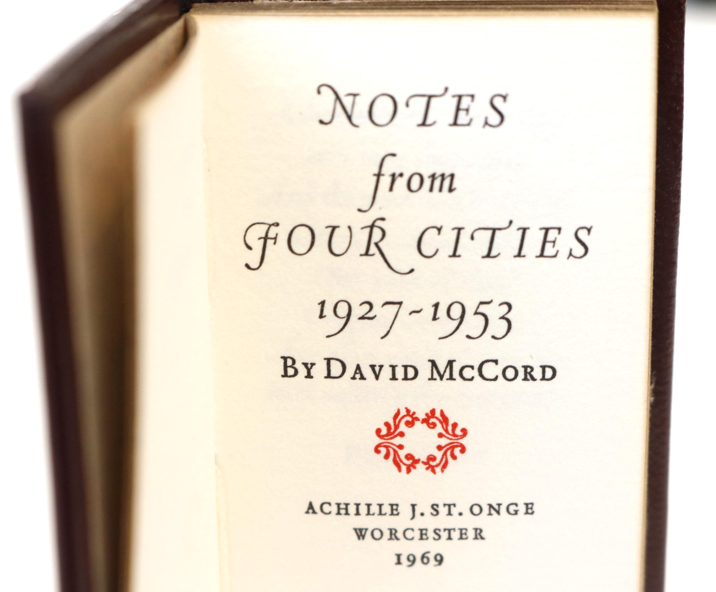 Collection of Four Leather Bound Books Published by St. Onge