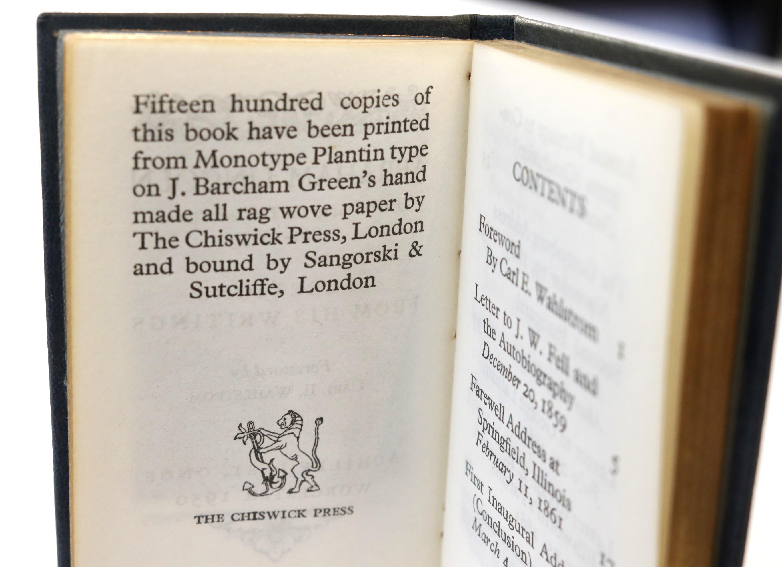 Collection of Four Leather Bound Books Published by St. Onge