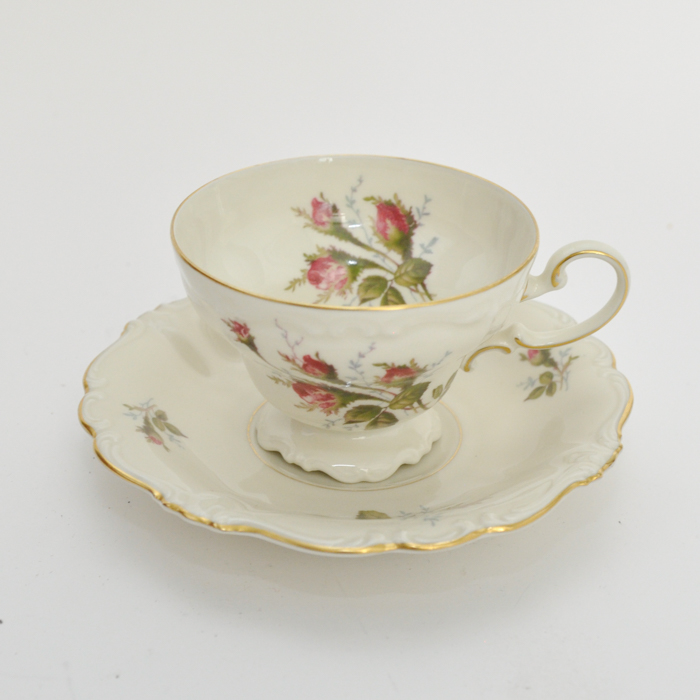 Rosenthal Selb-Germany Pompaddour Tea Cup And Saucer