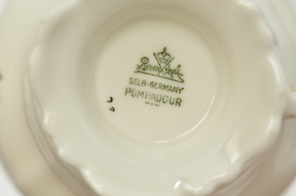 Rosenthal Selb-Germany Pompaddour Tea Cup And Saucer
