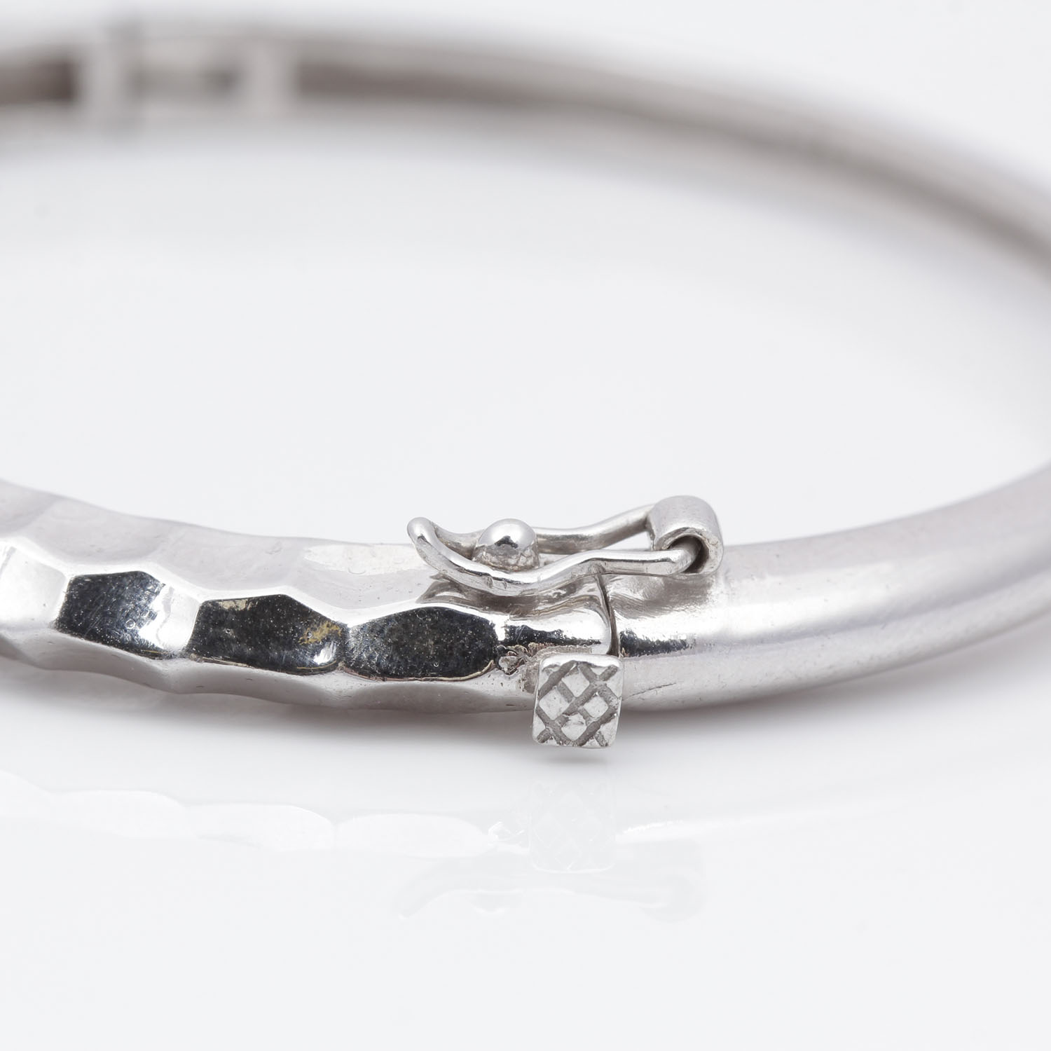 Sterling Silver Hammered Bracelet