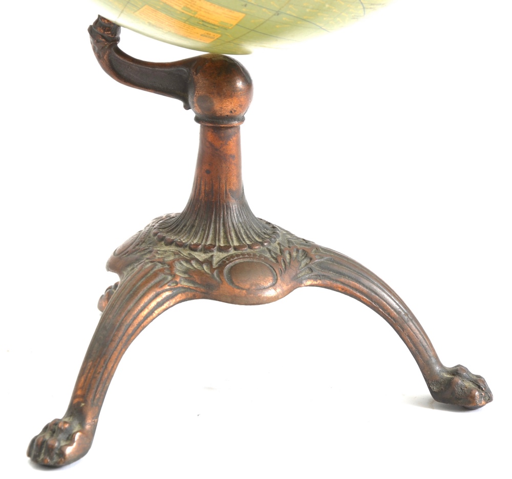 C.S. Hammond Terrestrial Globe on Cast Iron Stand
