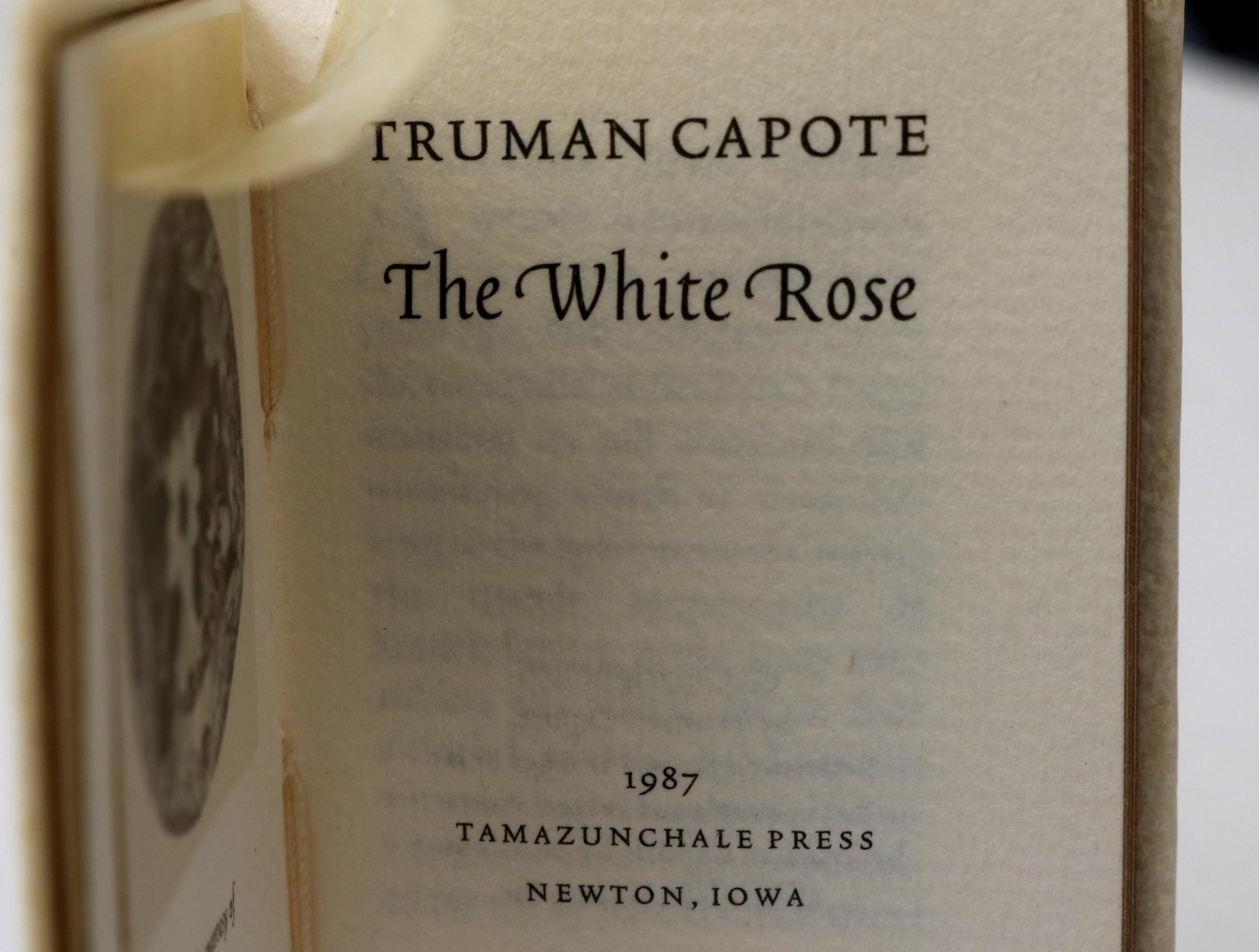 "Mark Twain Loved Cats" and Truman Capote's "The White Rose" Miniature Books