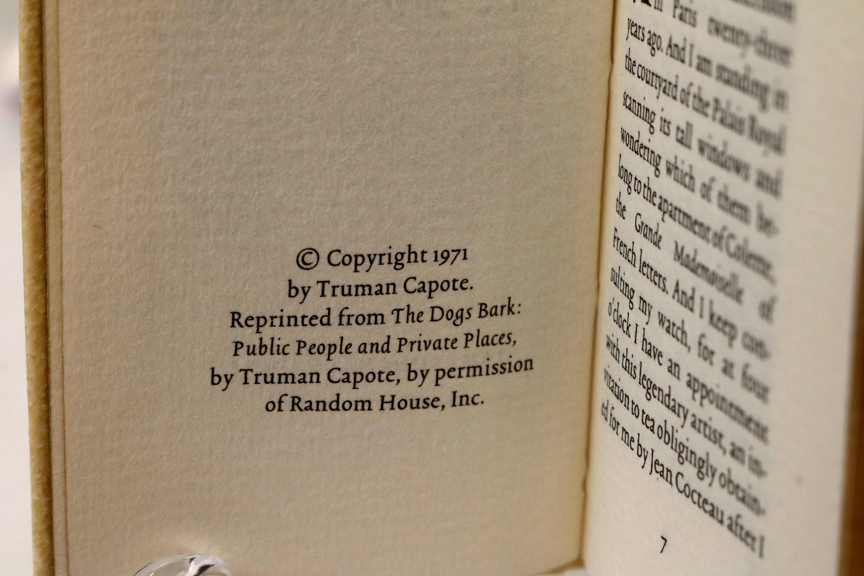"Mark Twain Loved Cats" and Truman Capote's "The White Rose" Miniature Books