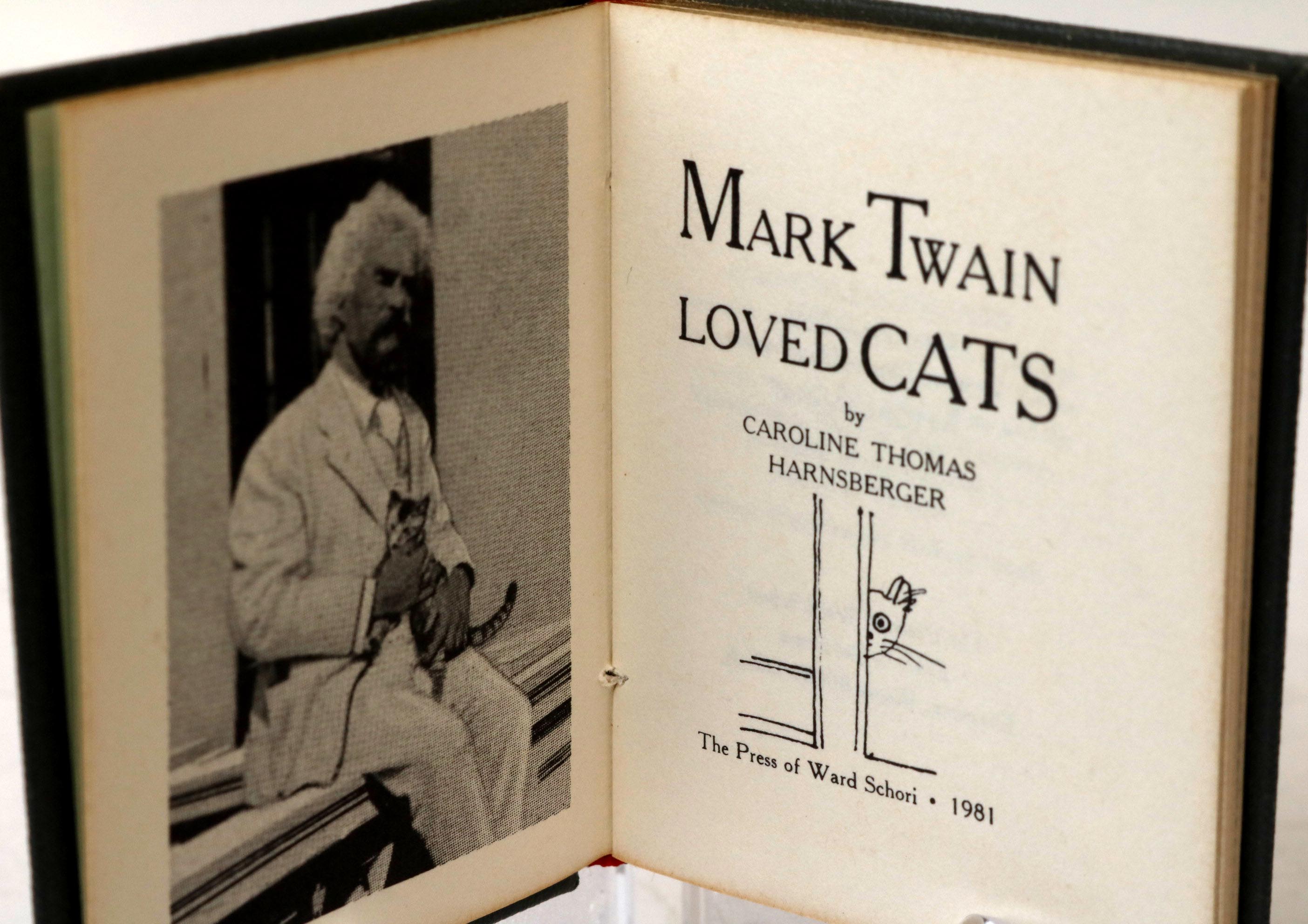 "Mark Twain Loved Cats" and Truman Capote's "The White Rose" Miniature Books
