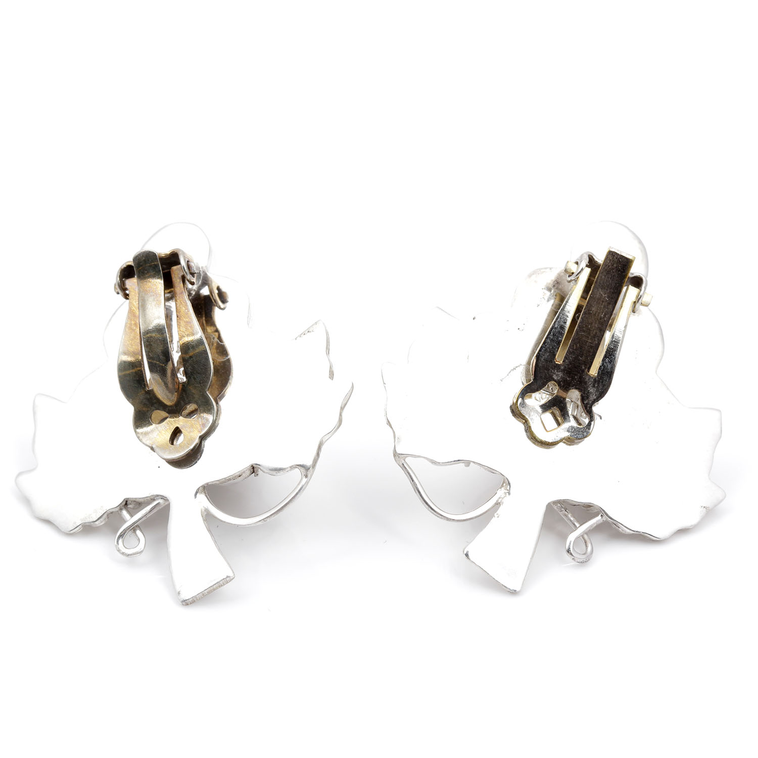 Sterling Silver Grape Vine Cluster Earrings