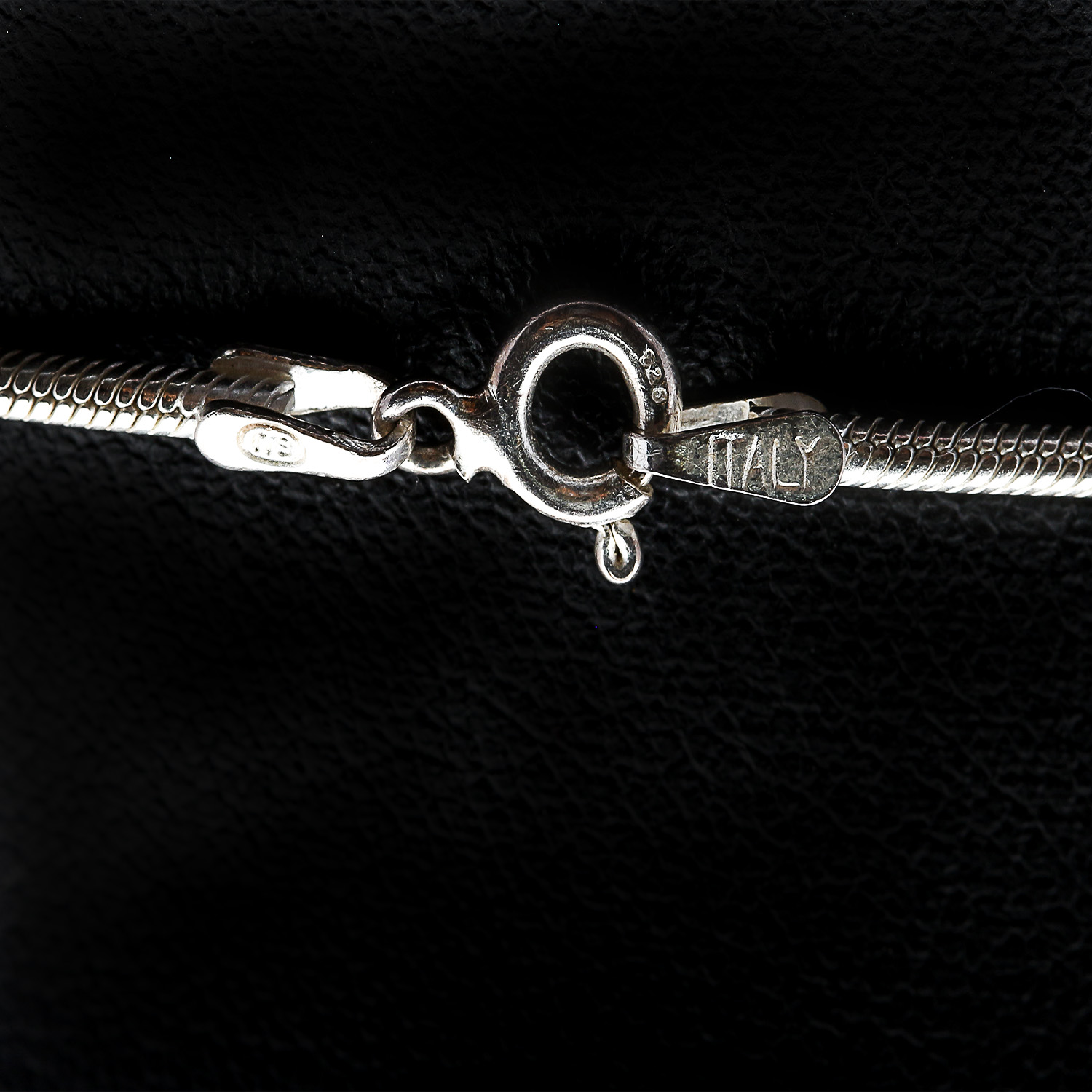 Sterling Silver Synthetic Opal Pendant Necklace