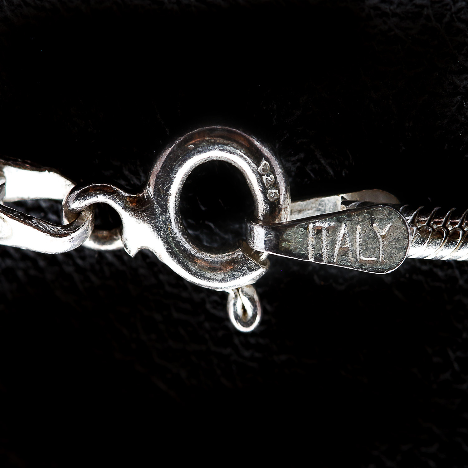 Sterling Silver Synthetic Opal Pendant Necklace