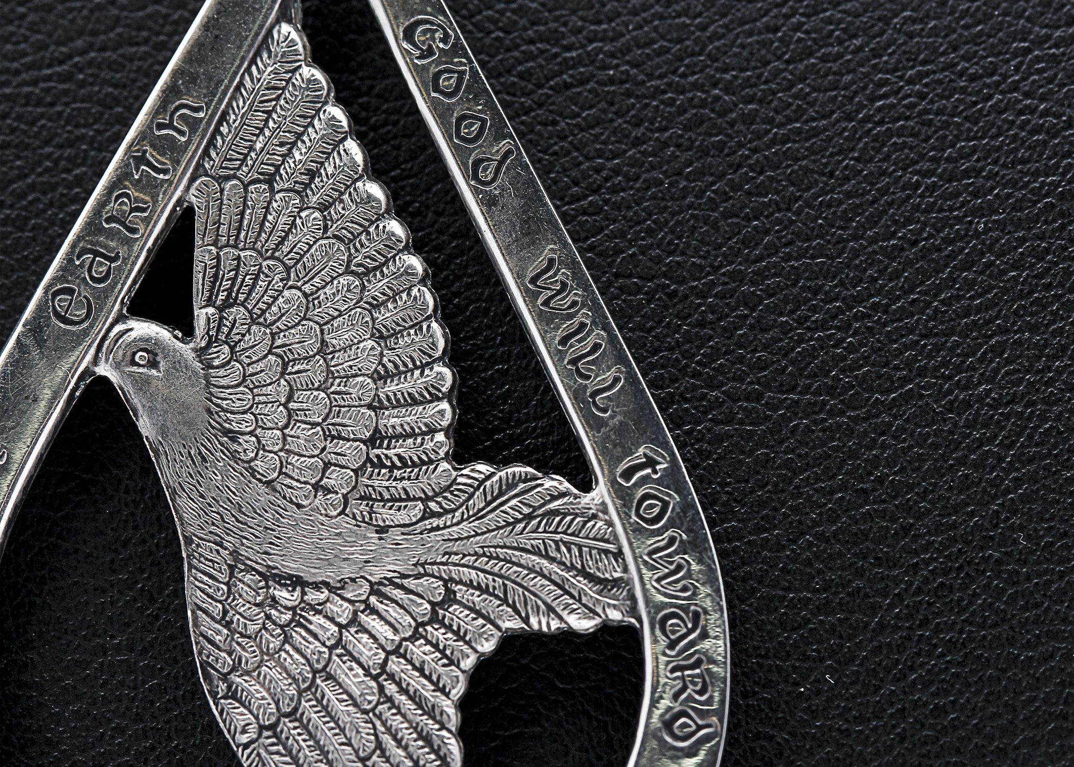 Wallace Sterling Silver Dove Pendant Necklace