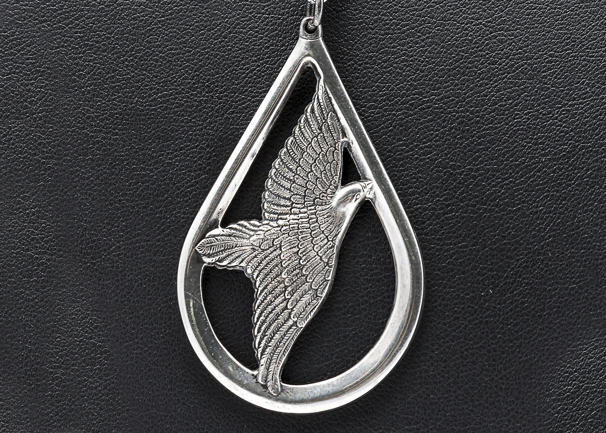 Wallace Sterling Silver Dove Pendant Necklace