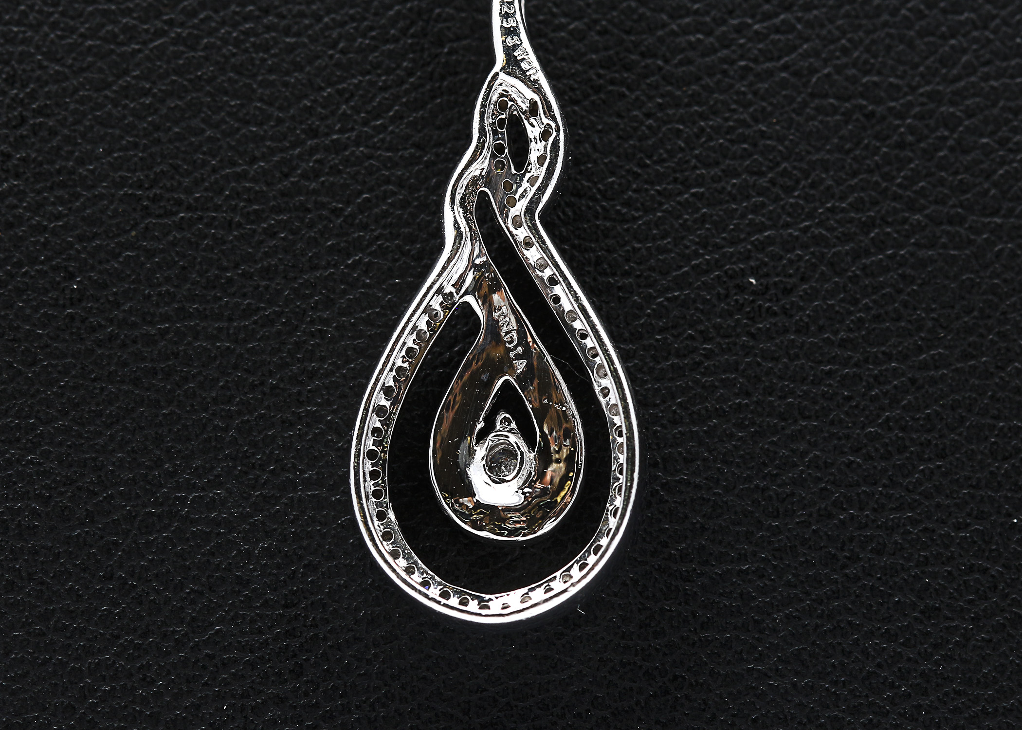Sterling Silver 0.64 Carat Diamond Pendant Necklace