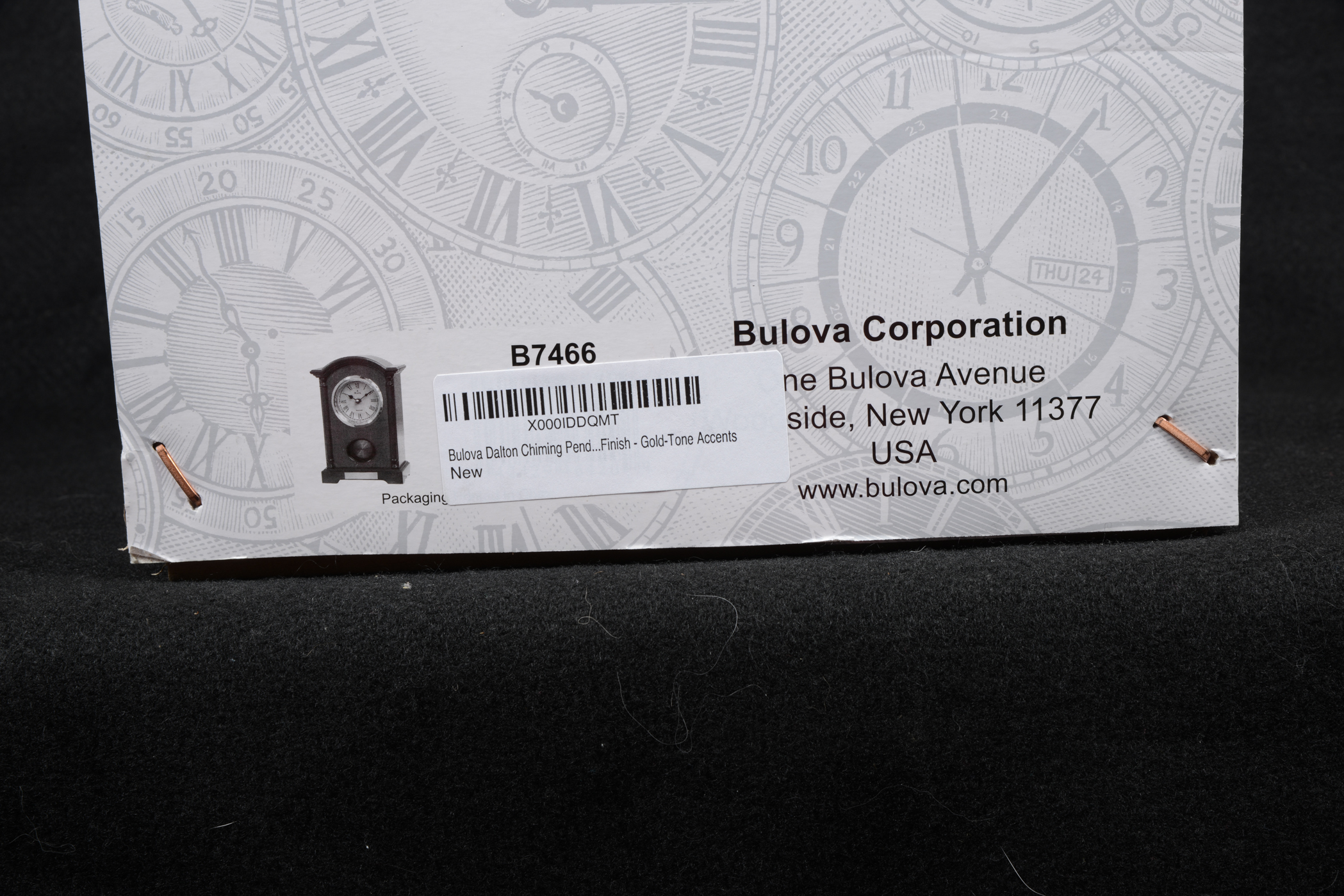 New Bulova "Dalton" Chiming Mantel Clock