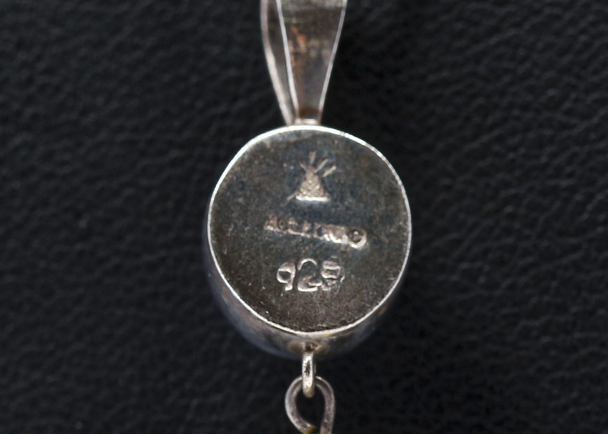 Sterling Silver Pearl and Peridot Pendant Necklace