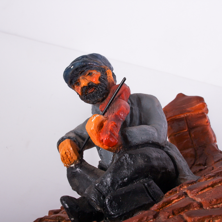 Signed Bernardi "Fiddler on the Roof" Ceramic Figurine