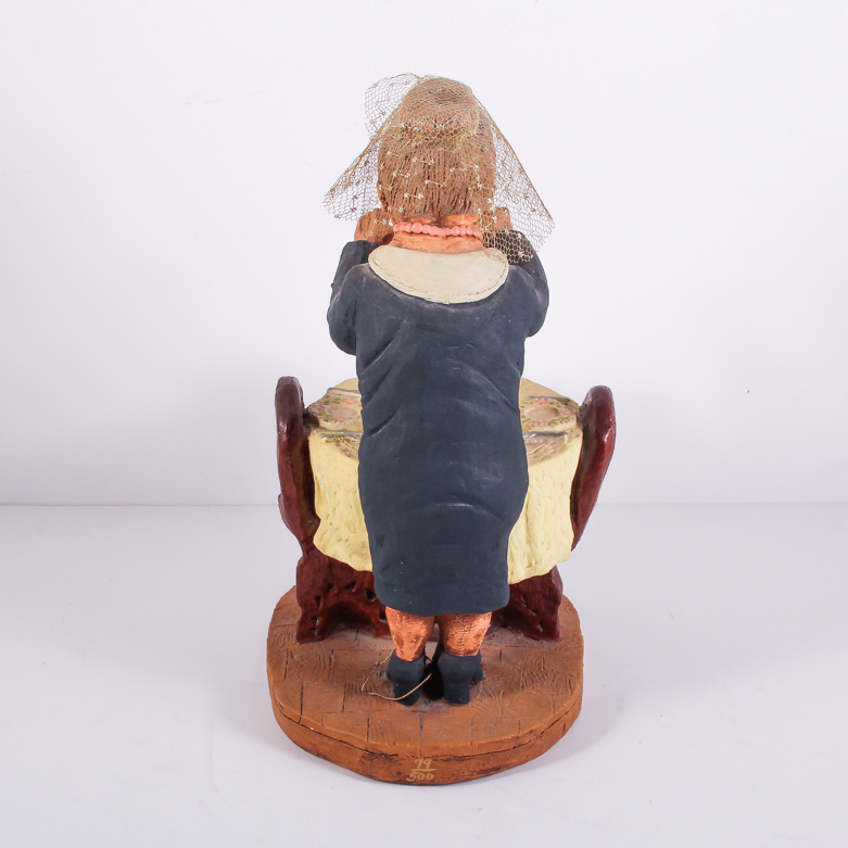 Signed Lauren Ceramic Figurine