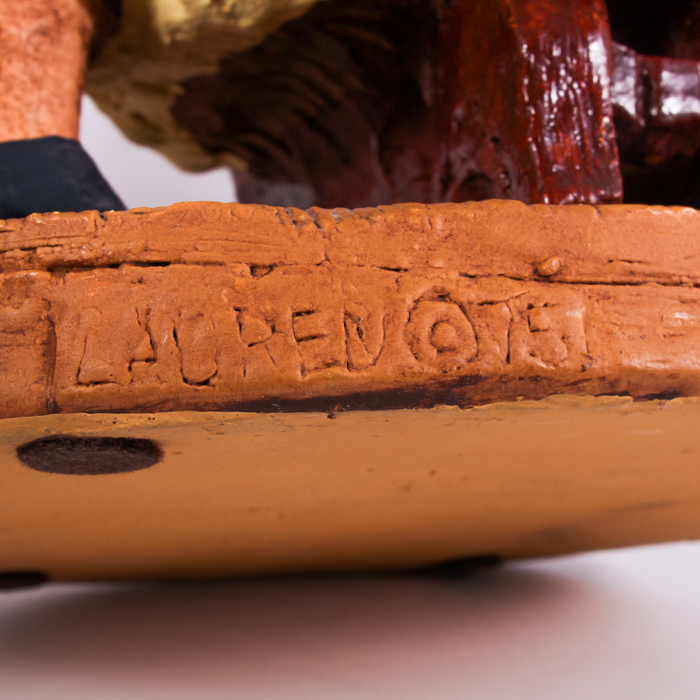 Signed Lauren Ceramic Figurine