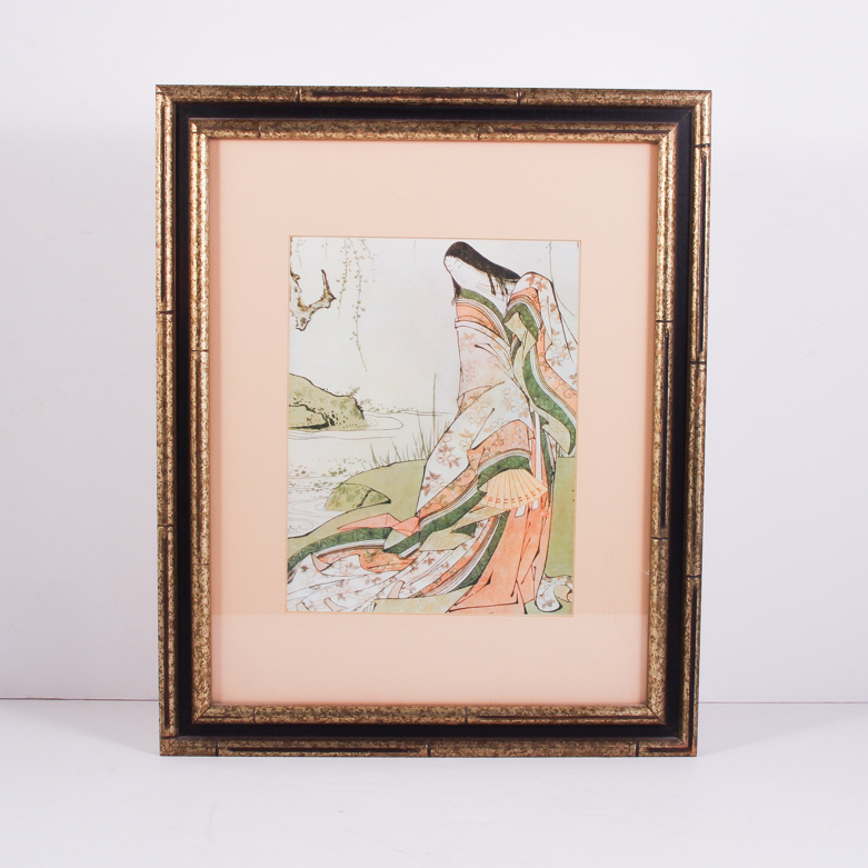 Collection of Framed Japanese Prints