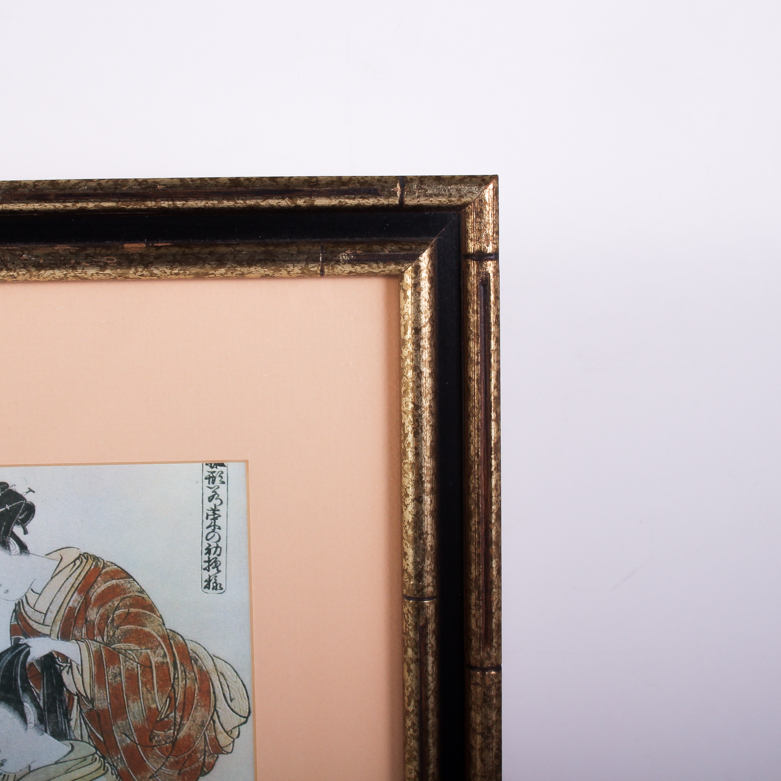 Collection of Framed Japanese Prints