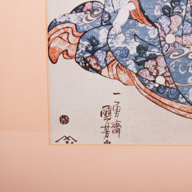 Collection of Framed Japanese Prints