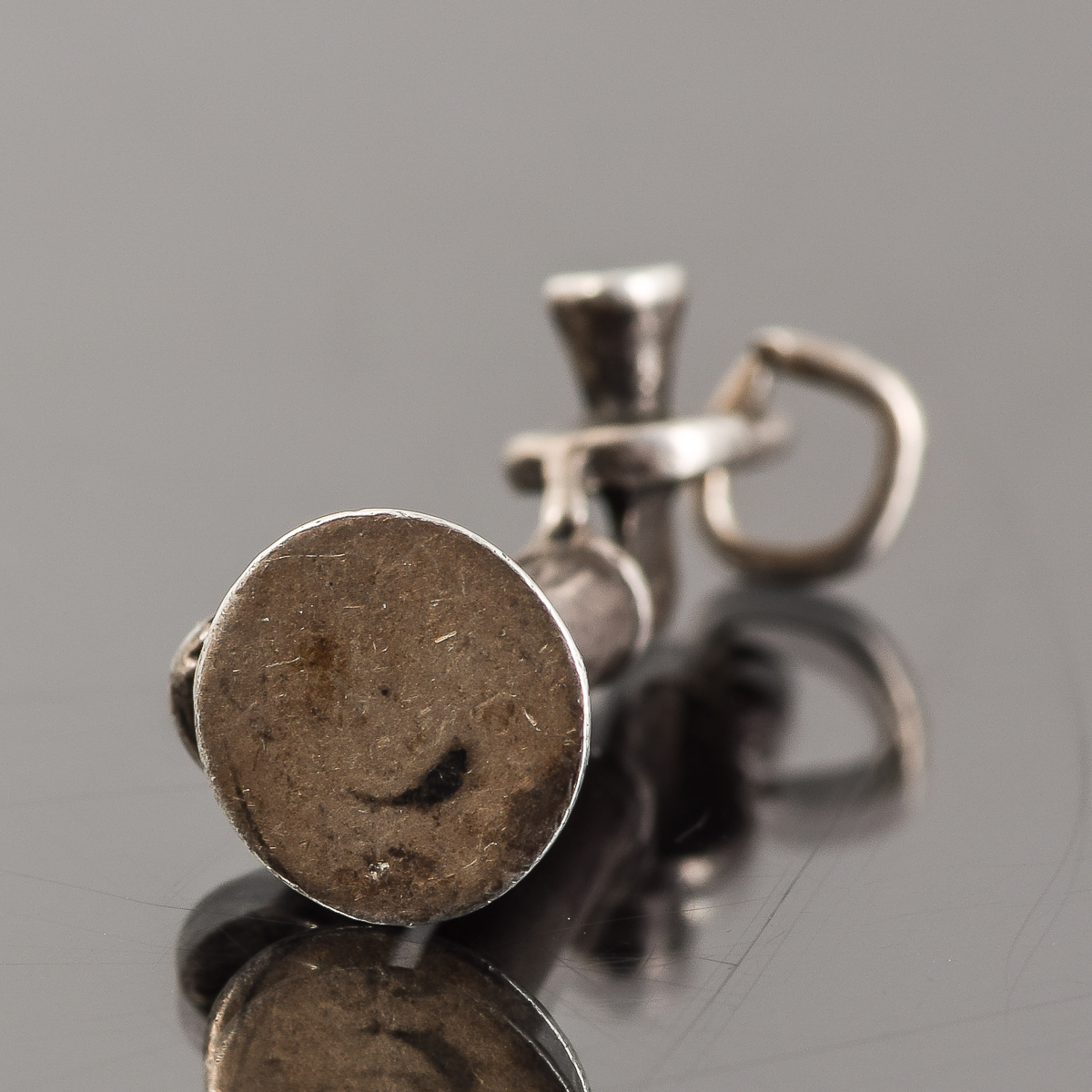 Sterling Silver JCL Pin and Telephone Pendant