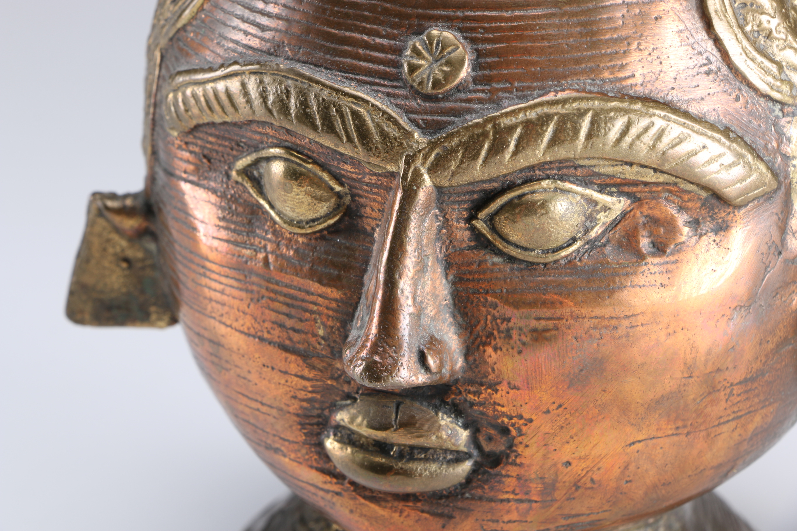 Brass Double Faced Jar