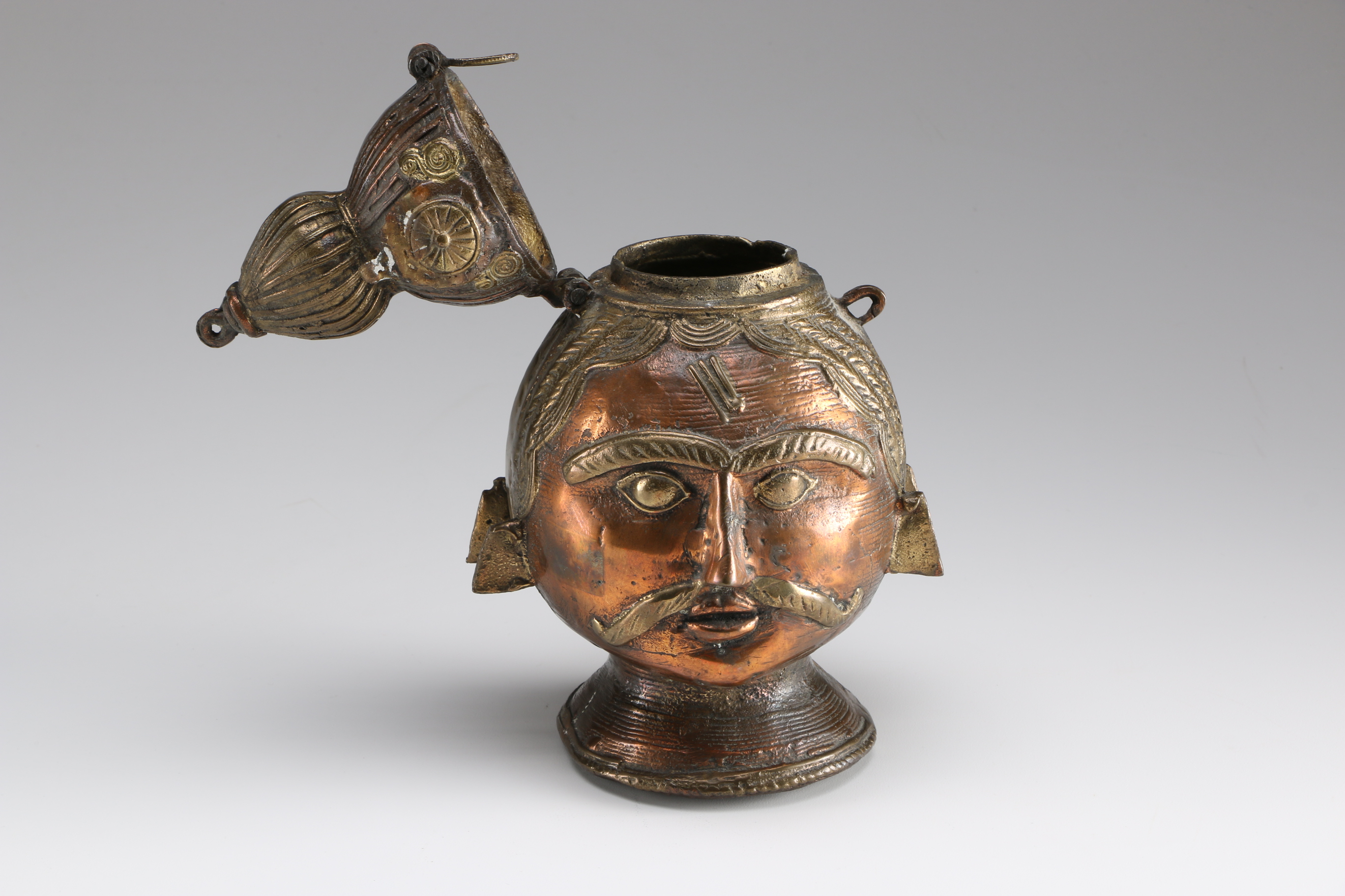 Brass Double Faced Jar