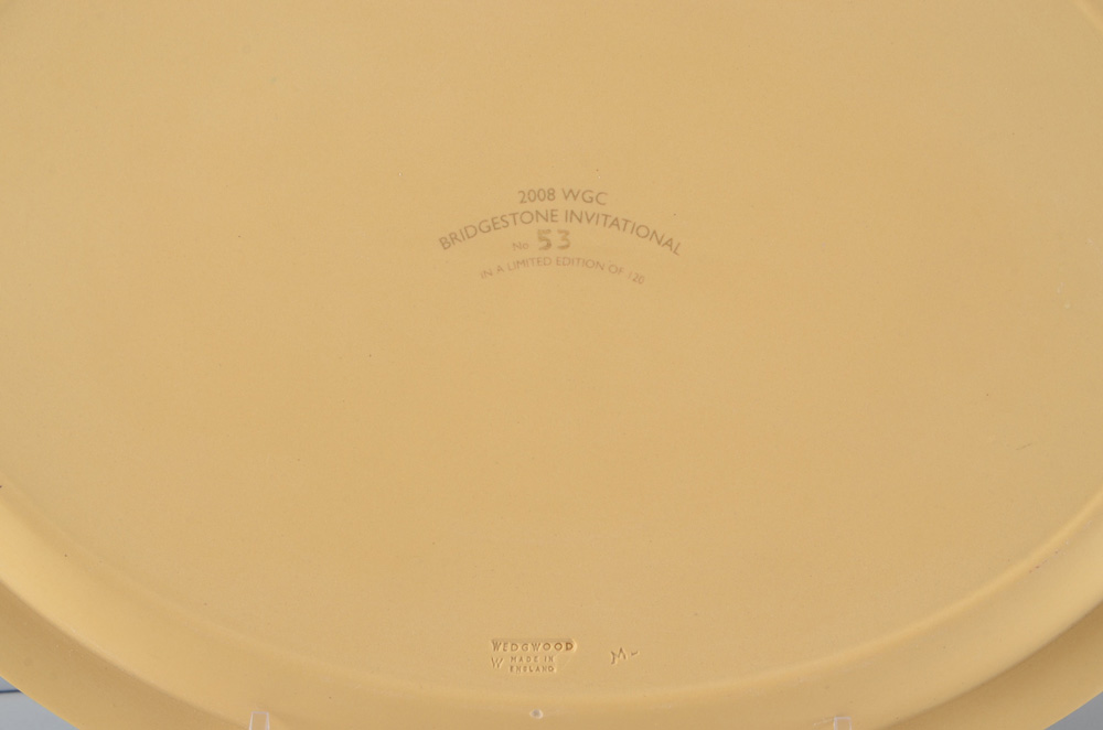 Wedgwood Limited Edition 2008 WGC Bridgestone Golf Invitational Trophy Platter