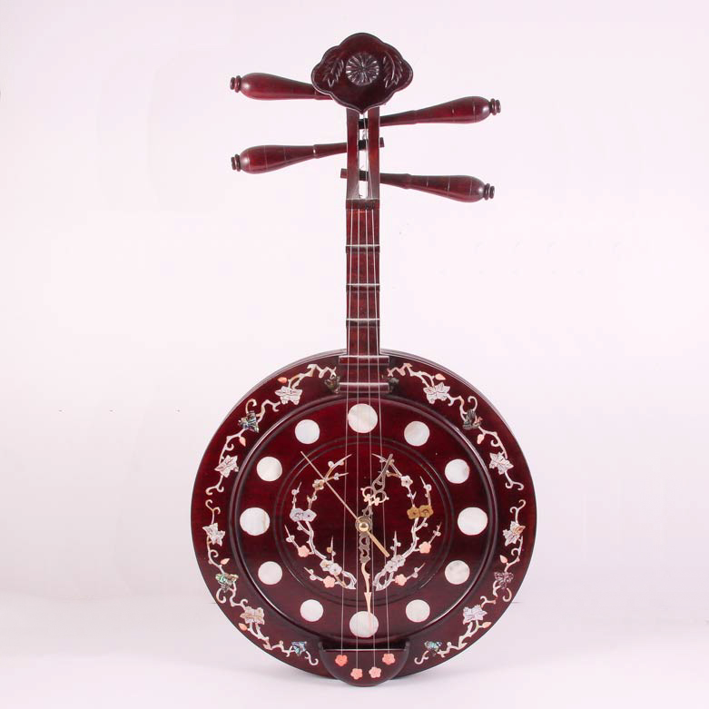 Mother of Pearl Ruan Wall Clock