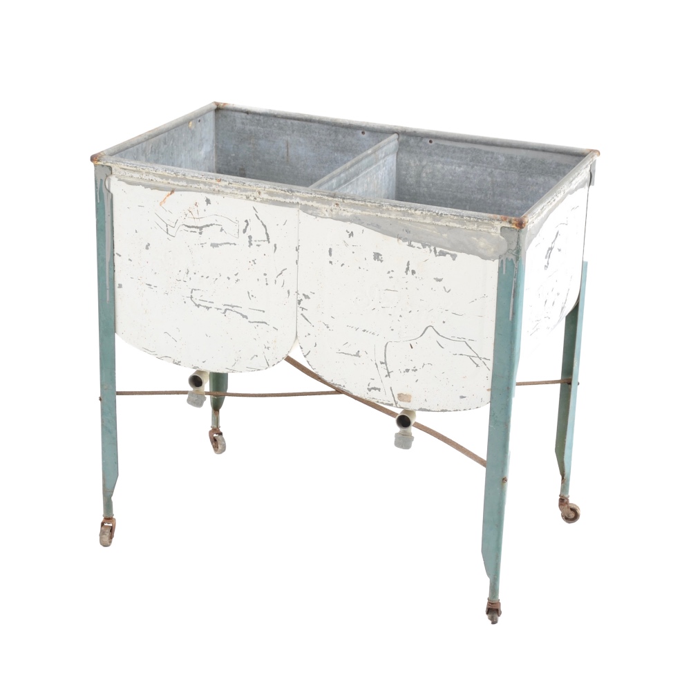 Vintage Ideal Galvanized Utility Sink