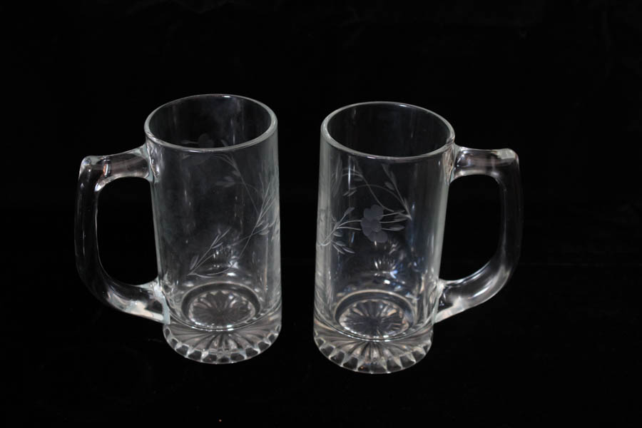 Vintage Princess House Crystal Glassware with Princess Heritage Floral Design