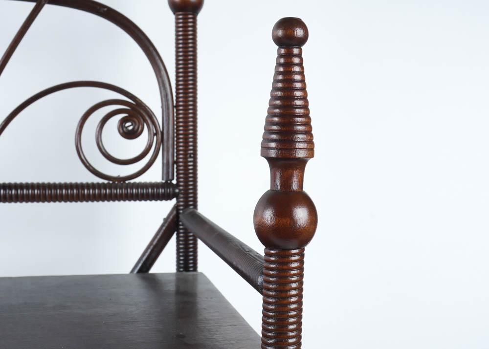 Four Tier Turned Wood Shelf