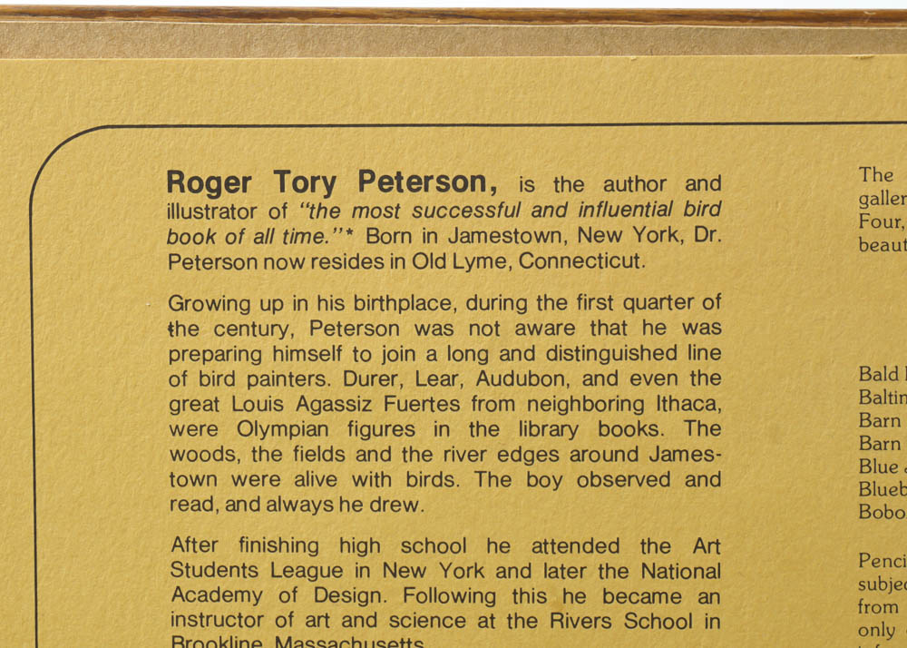 Bird Prints by Robert Tory Peterson