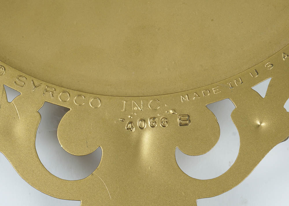 Gold Tone Neoclassical Style Wall Decor