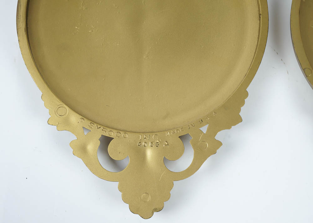 Gold Tone Neoclassical Style Wall Decor