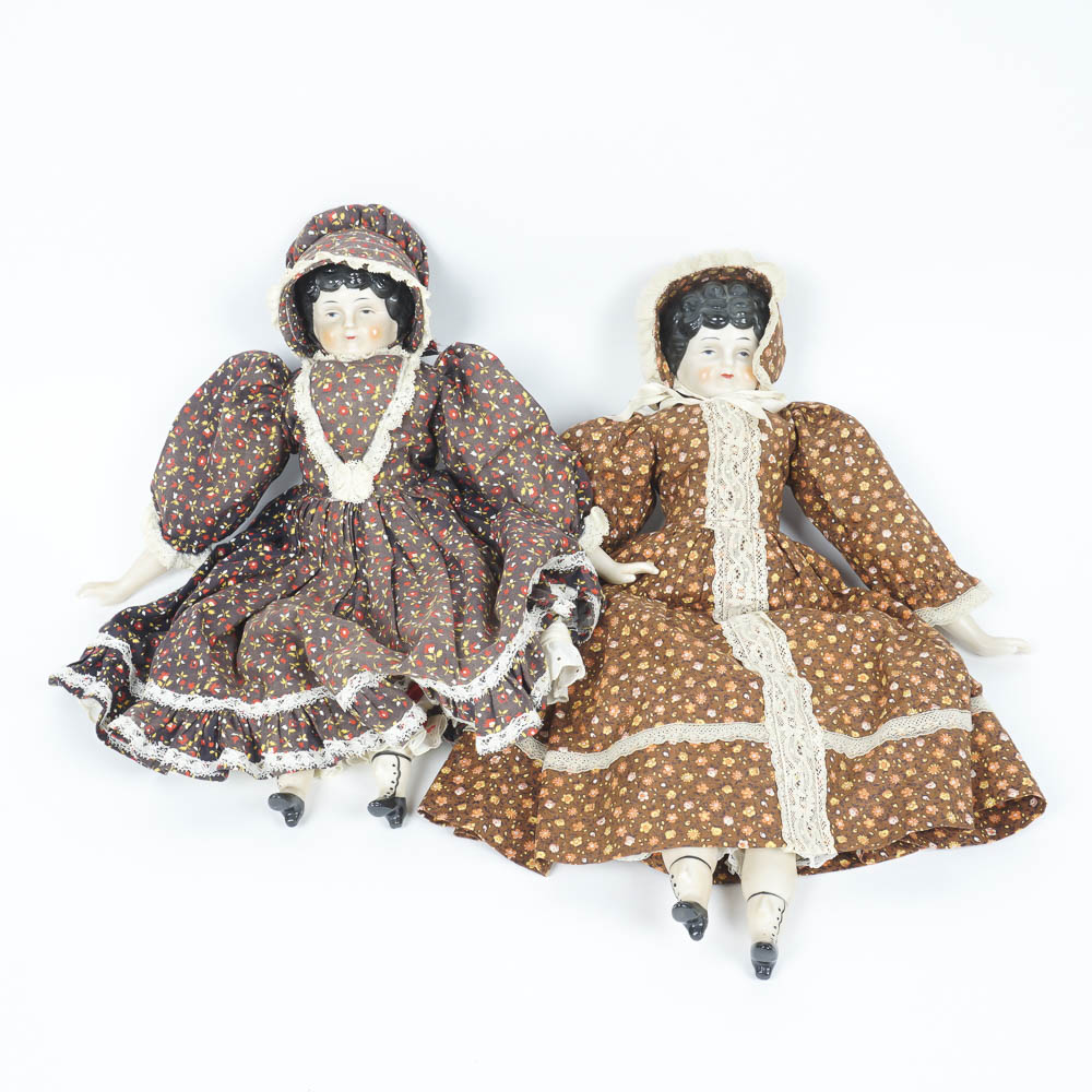 Vintage China Head Dolls