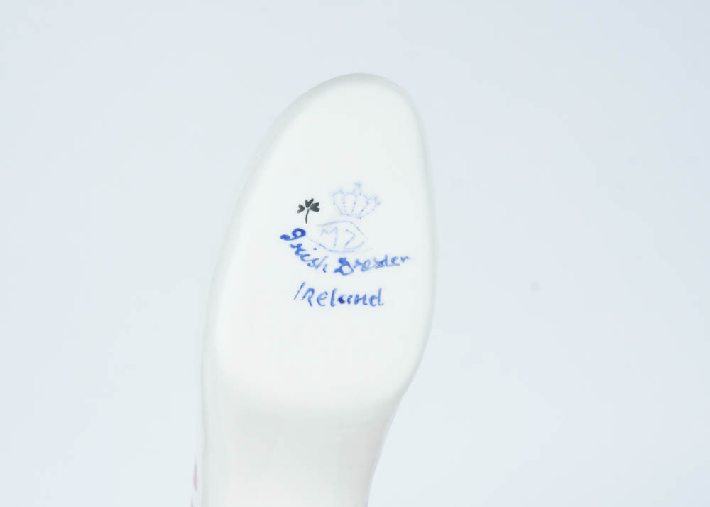 Collection of Glass and Ceramic Shoe Figurines