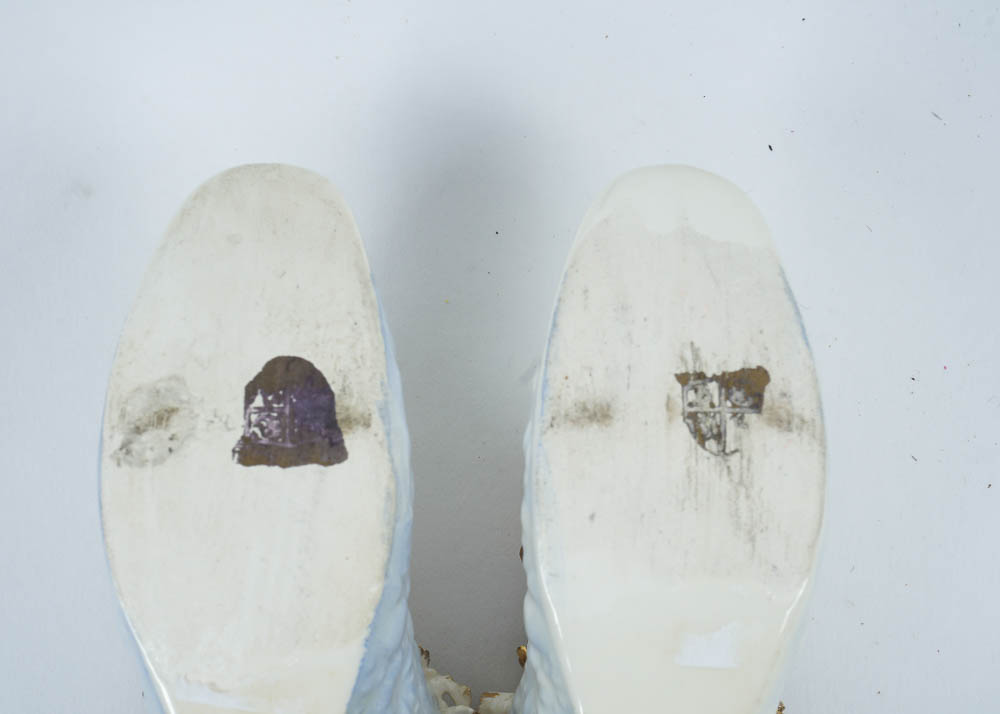 Collection of Glass and Ceramic Shoe Figurines