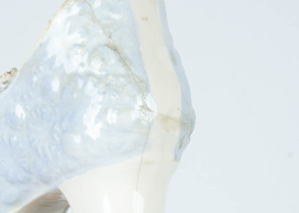 Collection of Glass and Ceramic Shoe Figurines