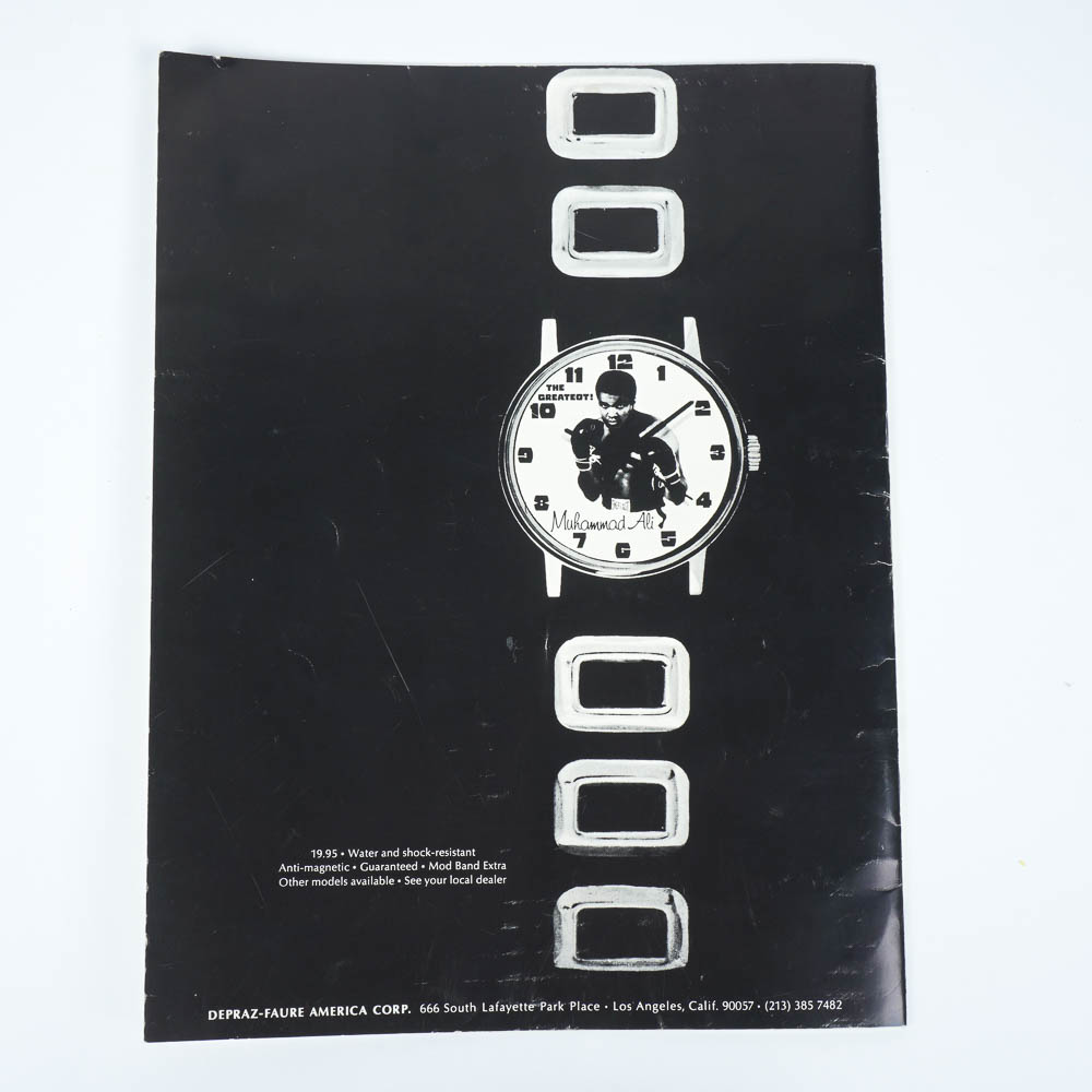 Muhammad Ali vs. Buster Mathis Official 1971 On-Site Program