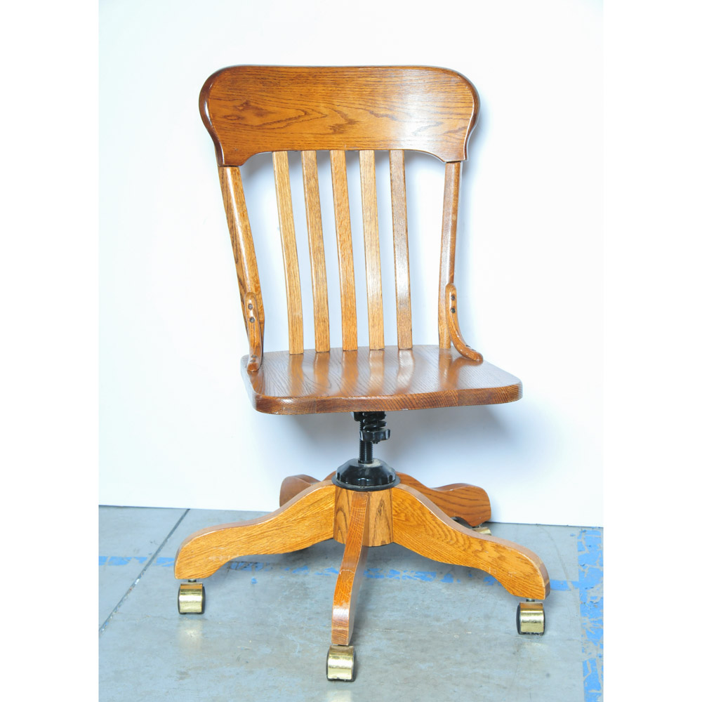 Winners Only Oak Desk Chair
