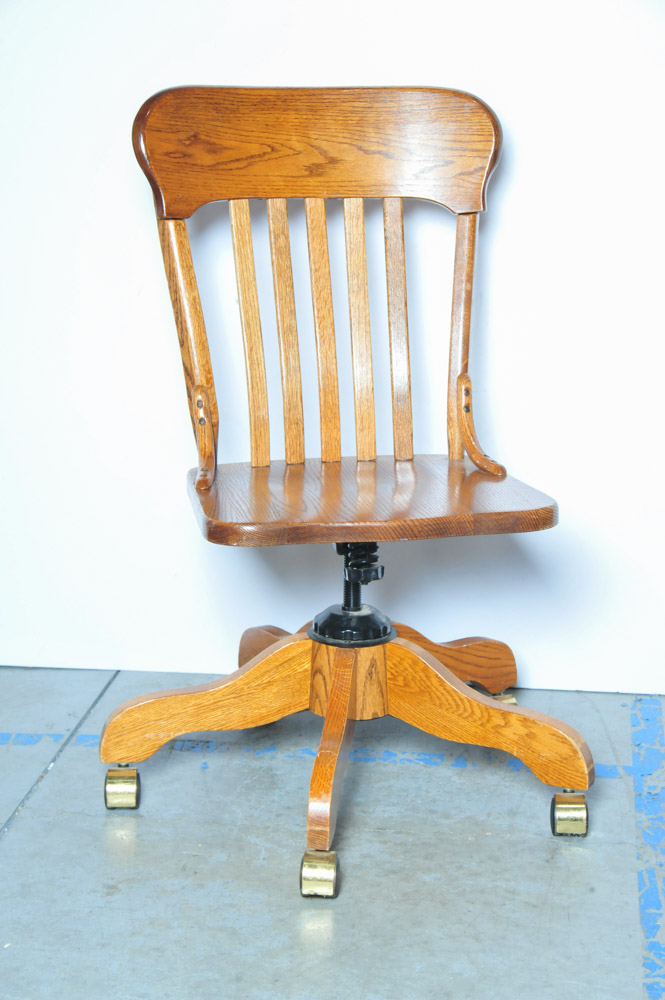 Winners Only Oak Desk Chair