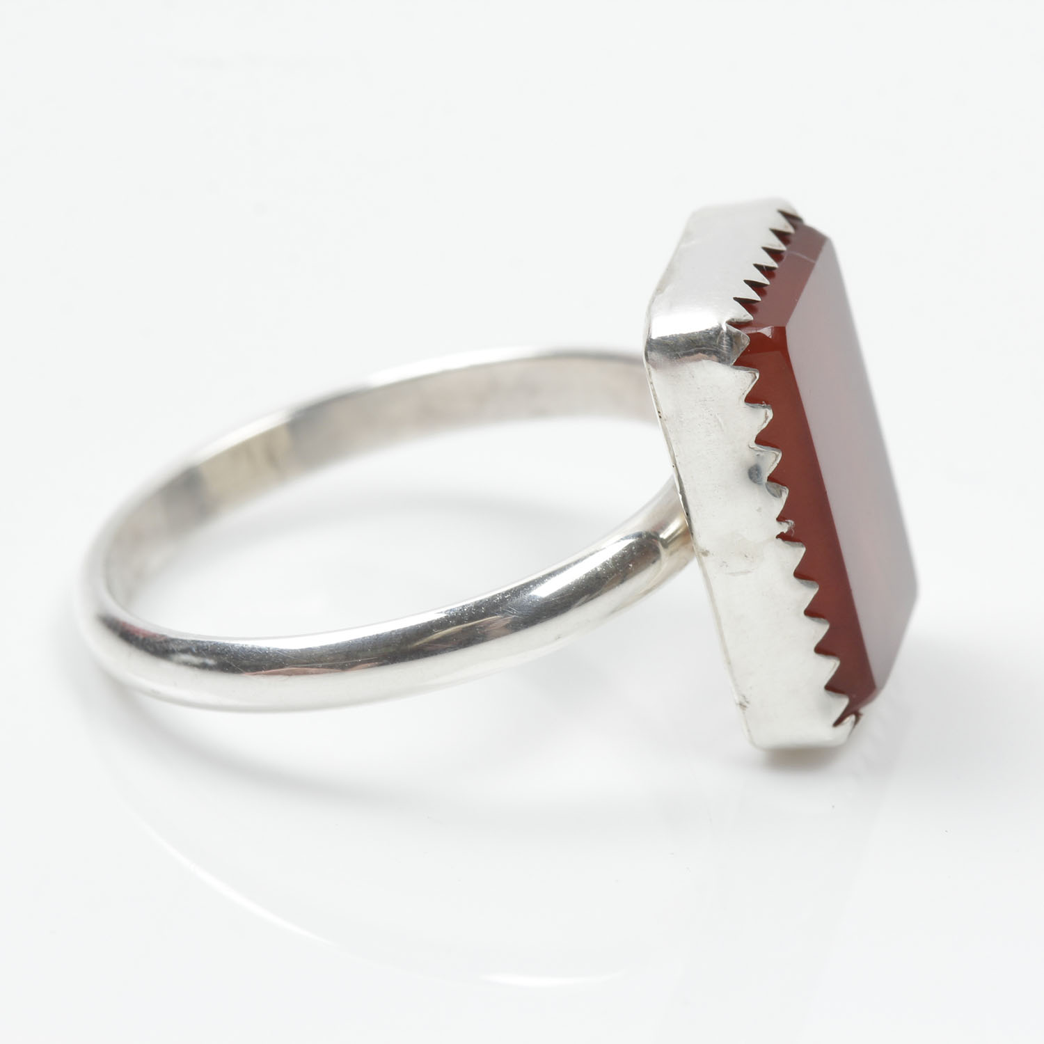 Sterling Silver Carnelian Ring