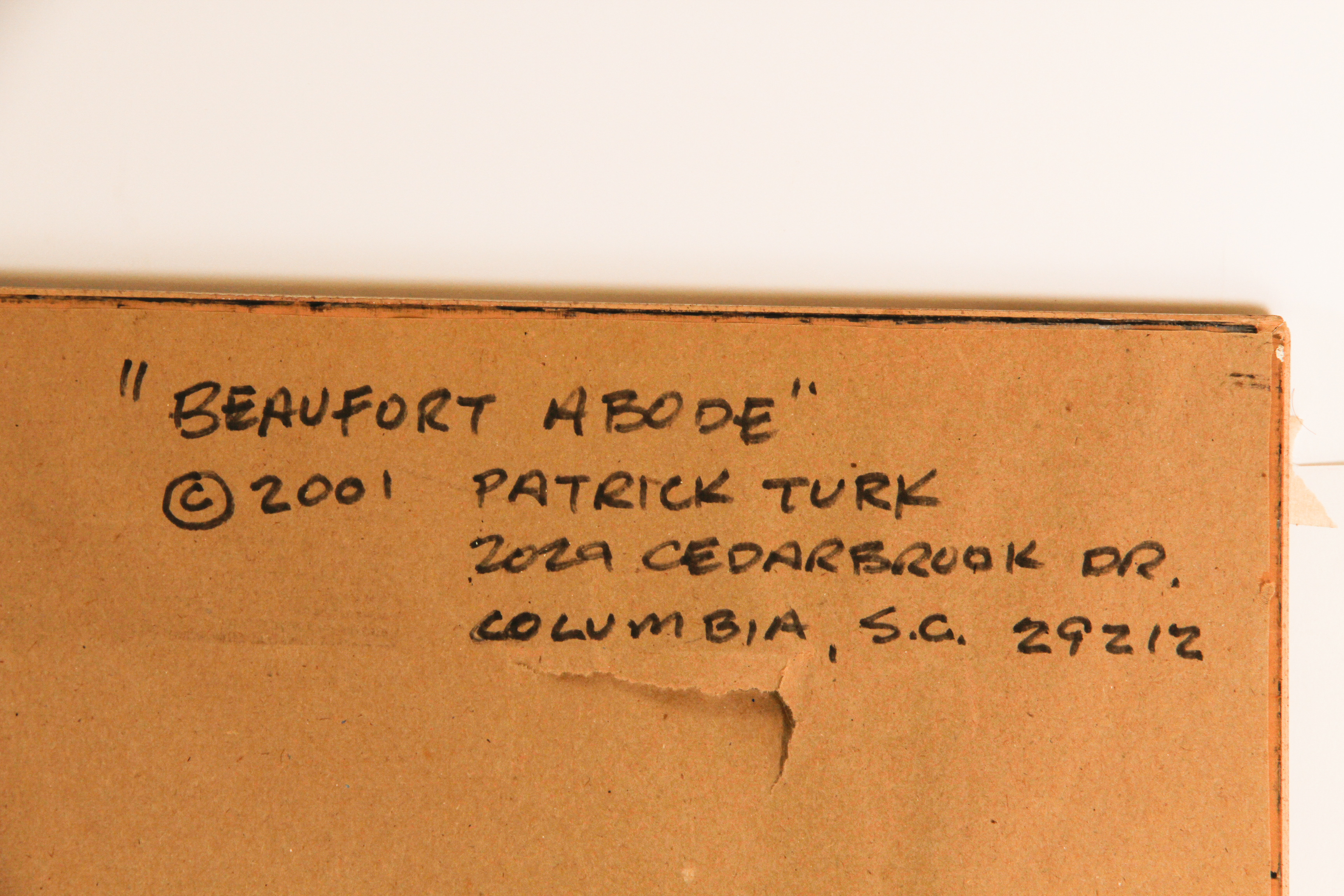 Original Signed Patrick Turk Watercolor on Paper