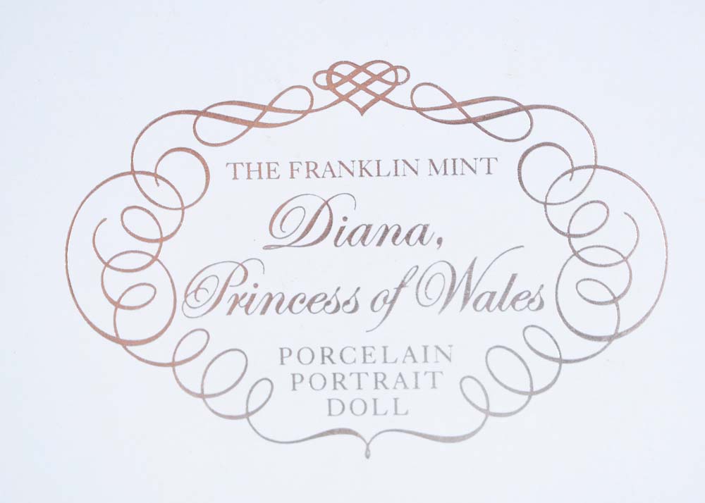 The Franklin Mint Diana Princess of Wales Porcelain Portrait Doll